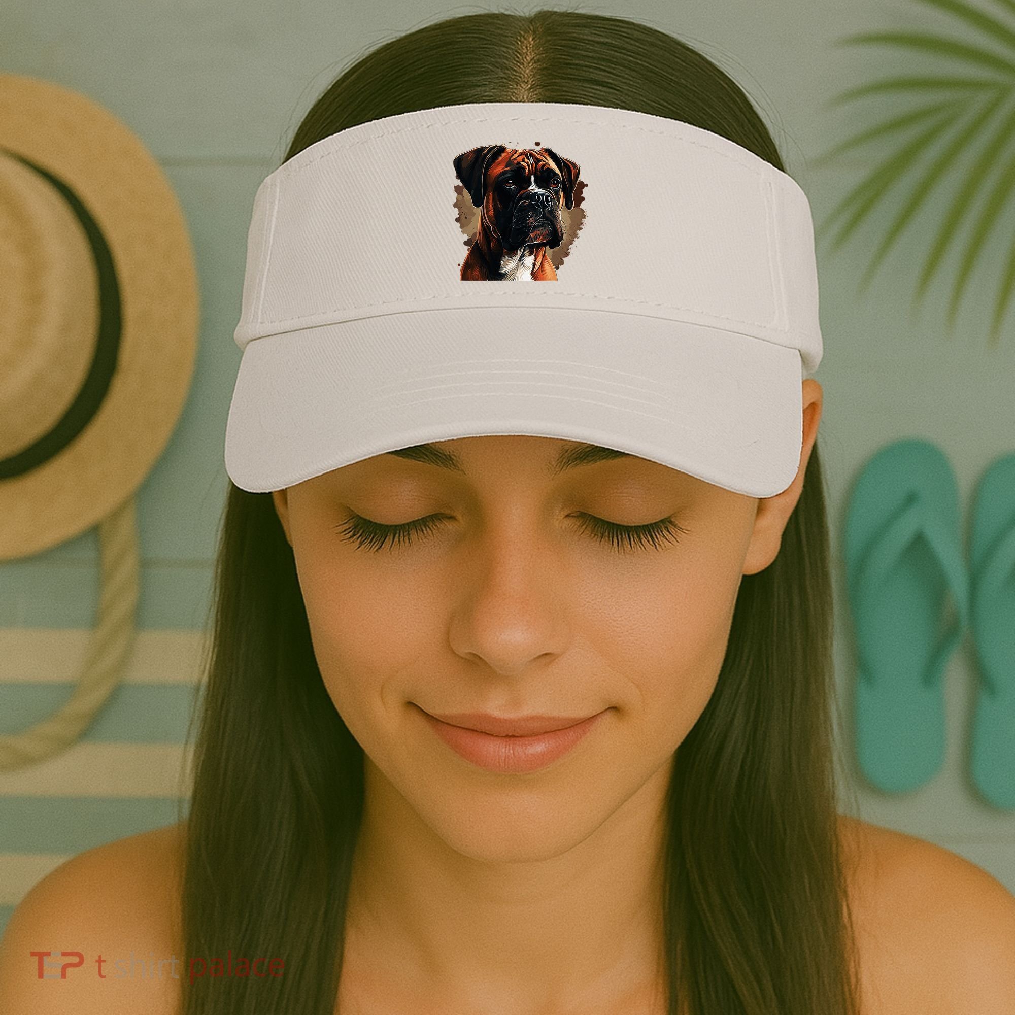 Funny Dog Boxer Visor