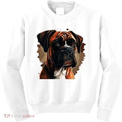 Funny Dog Boxer Kids Sweatshirt