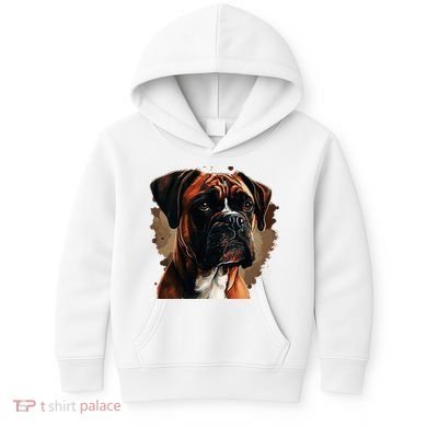 Funny Dog Boxer Kids Hoodie