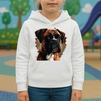 Funny Dog Boxer Kids Hoodie thumb 3