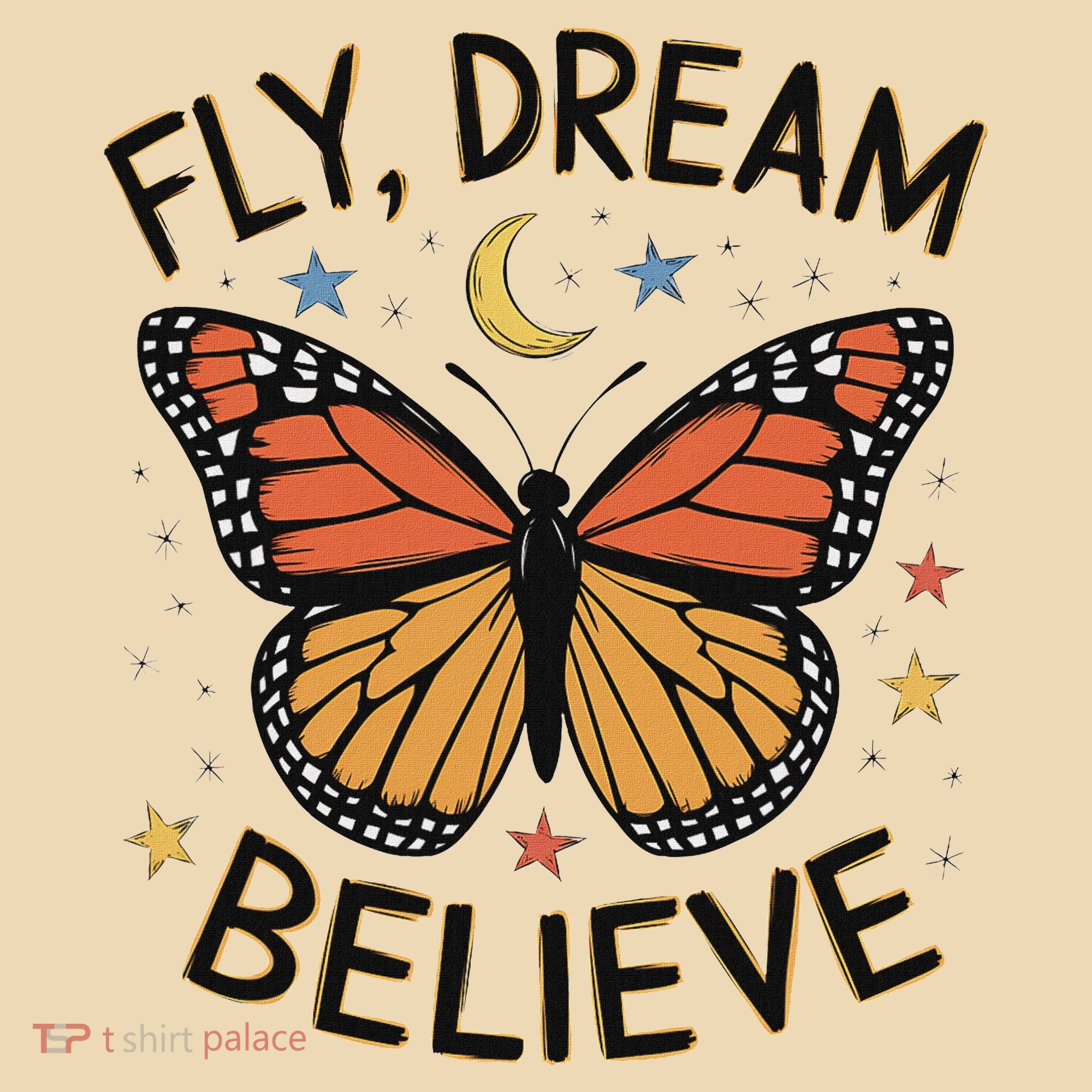 Fly Dream Believe Monarch Butterfly Butterflies Tote Bag