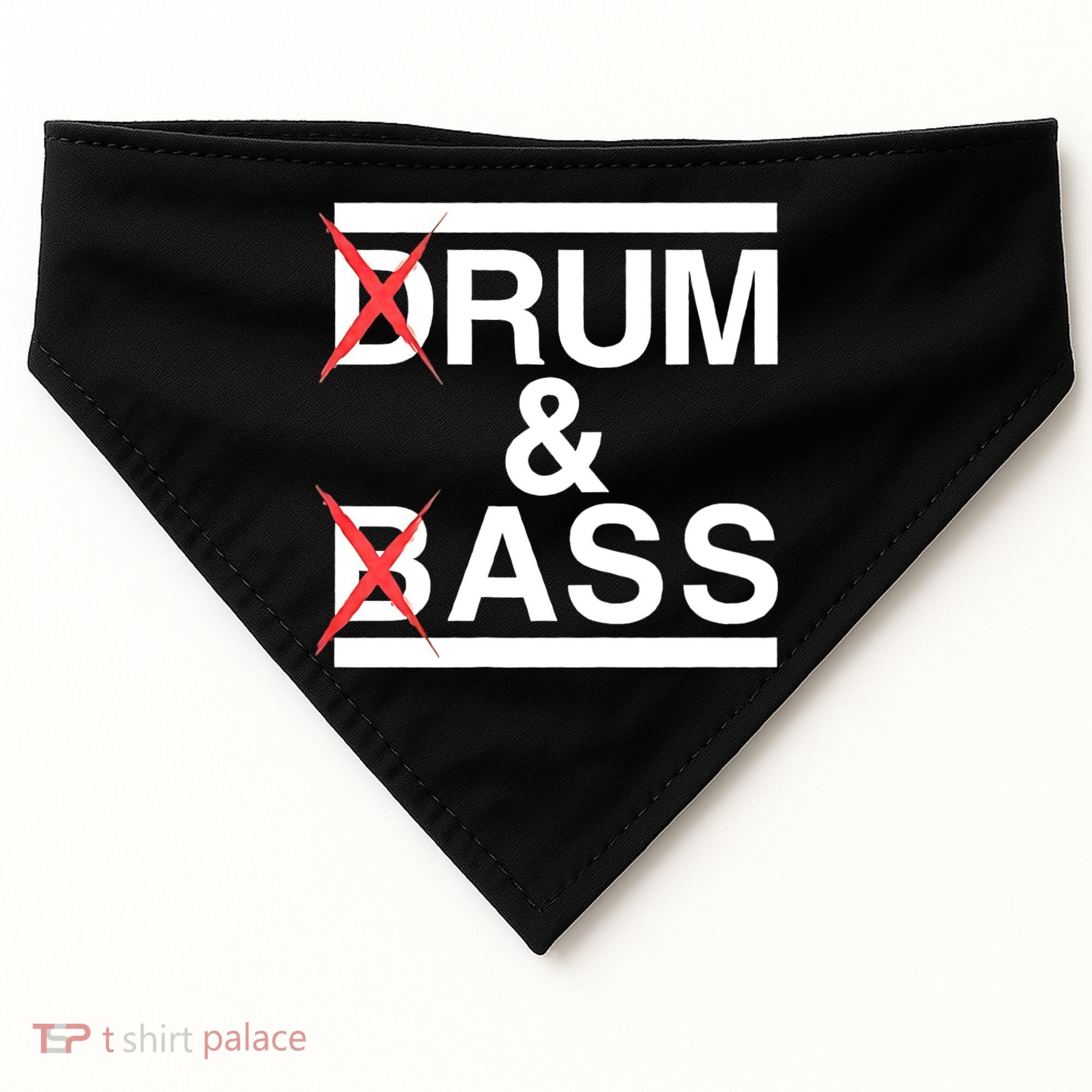 Funny Drum & Bass / Rum & Ass Lovers USA-Made Doggie Bandana
