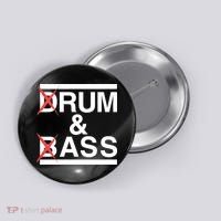 Funny Drum & Bass / Rum & Ass Lovers Button thumb 0