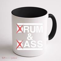 Funny Drum & Bass / Rum & Ass Lovers Coffee Mug thumb 1