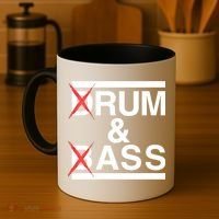Funny Drum & Bass / Rum & Ass Lovers Coffee Mug thumb 4