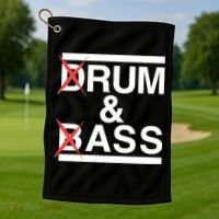 Funny Drum & Bass / Rum & Ass Lovers Golf Towel thumb 1