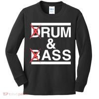 Funny Drum & Bass / Rum & Ass Lovers Kids Long Sleeve Shirt thumb 0