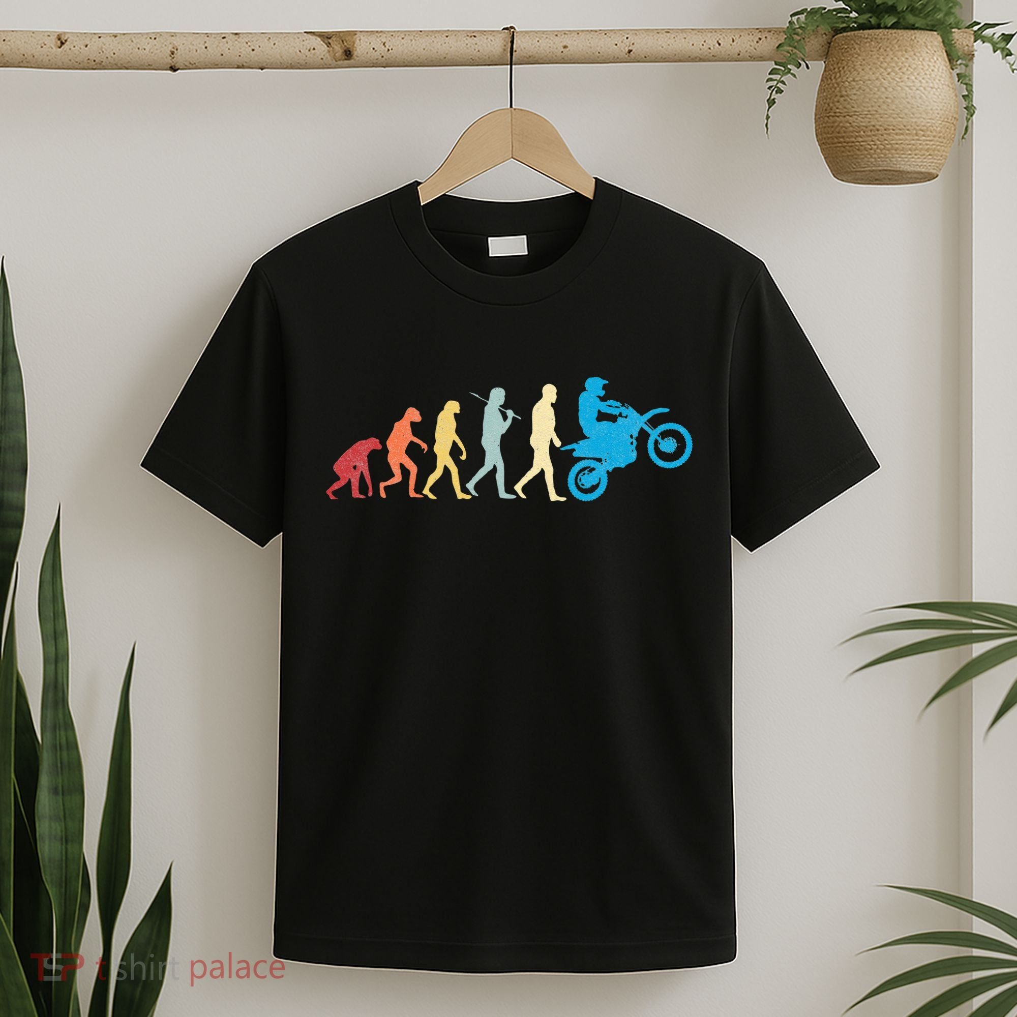 Funny Dirt Bike Evolution MX Motocross Rider vintage retro T-Shirt