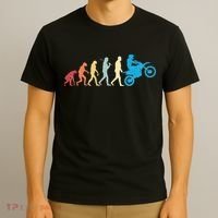 Funny Dirt Bike Evolution MX Motocross Rider vintage retro T-Shirt thumb 3