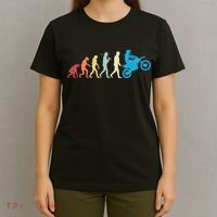 Funny Dirt Bike Evolution MX Motocross Rider vintage retro T-Shirt thumb 4