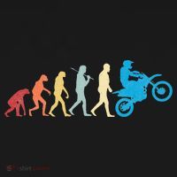 Funny Dirt Bike Evolution MX Motocross Rider vintage retro T-Shirt thumb 7
