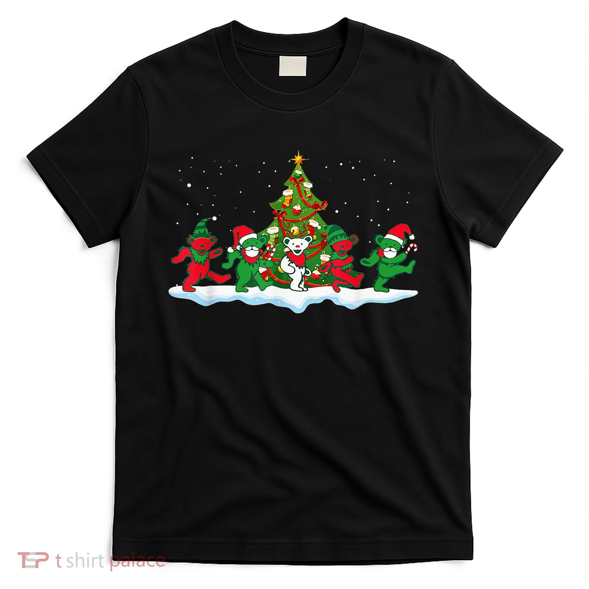Festive Dancing Bears Holiday Gift T-Shirt