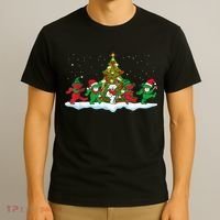 Festive Dancing Bears Holiday Gift T-Shirt thumb 3