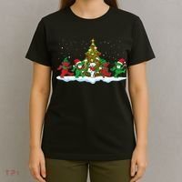 Festive Dancing Bears Holiday Gift T-Shirt thumb 4