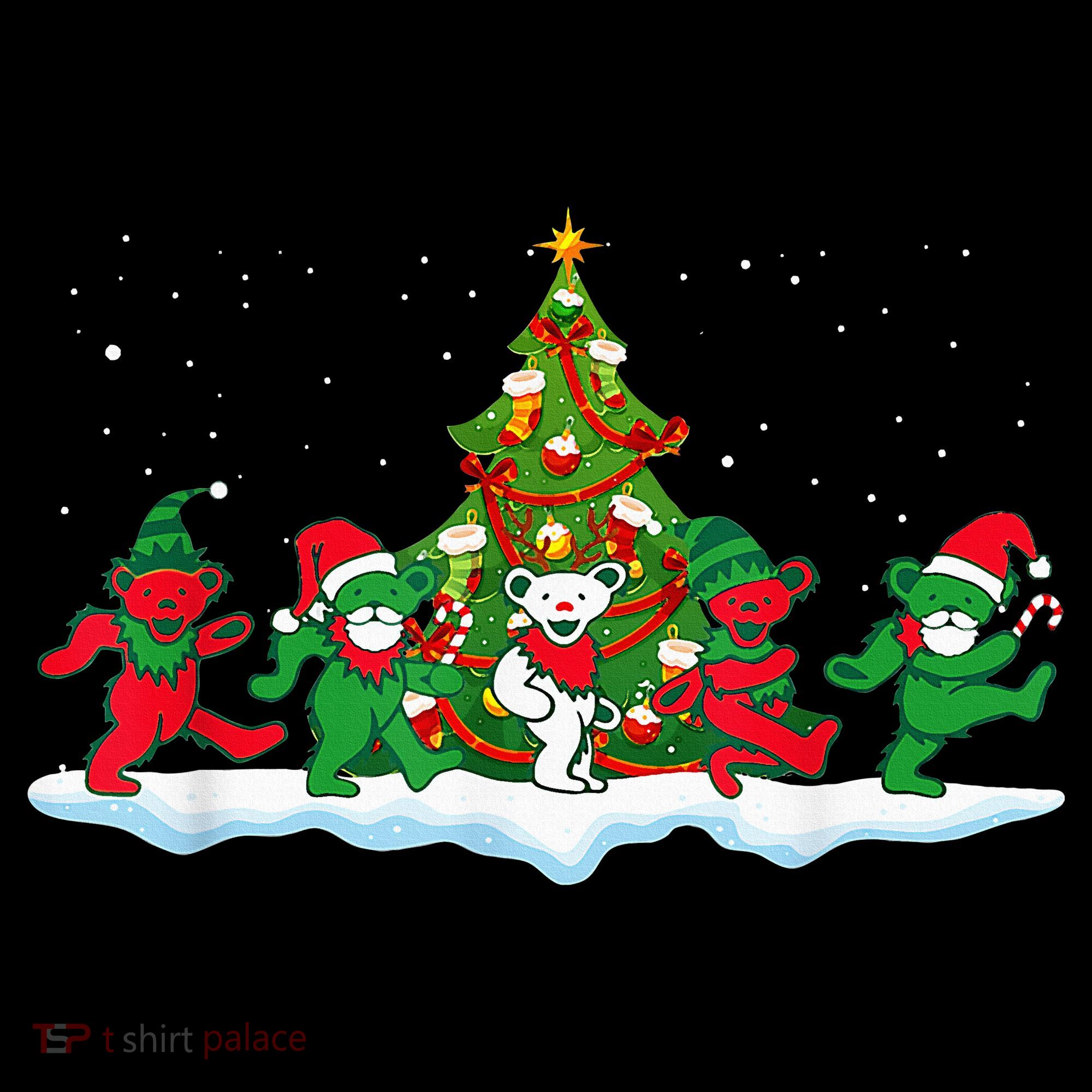 Festive Dancing Bears Holiday Gift Polo