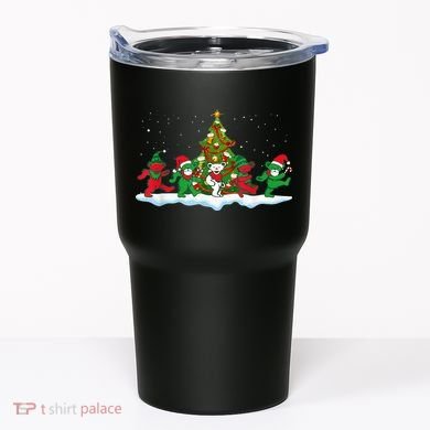 Festive Dancing Bears Holiday Gift Tumbler