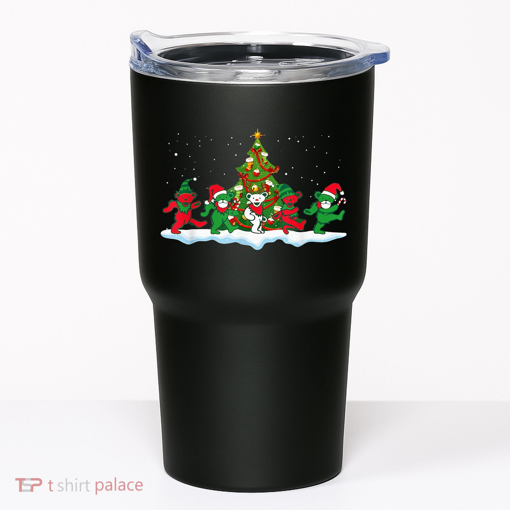 Festive Dancing Bears Holiday Gift Tumbler