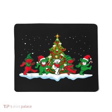 Festive Dancing Bears Holiday Gift Mousepad