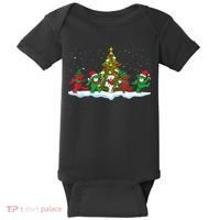 Festive Dancing Bears Holiday Gift Baby Bodysuit thumb 0