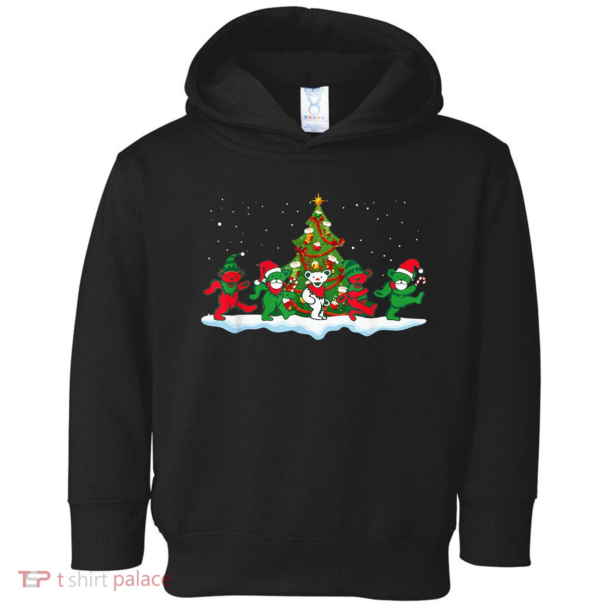 Festive Dancing Bears Holiday Gift Toddler Hoodie