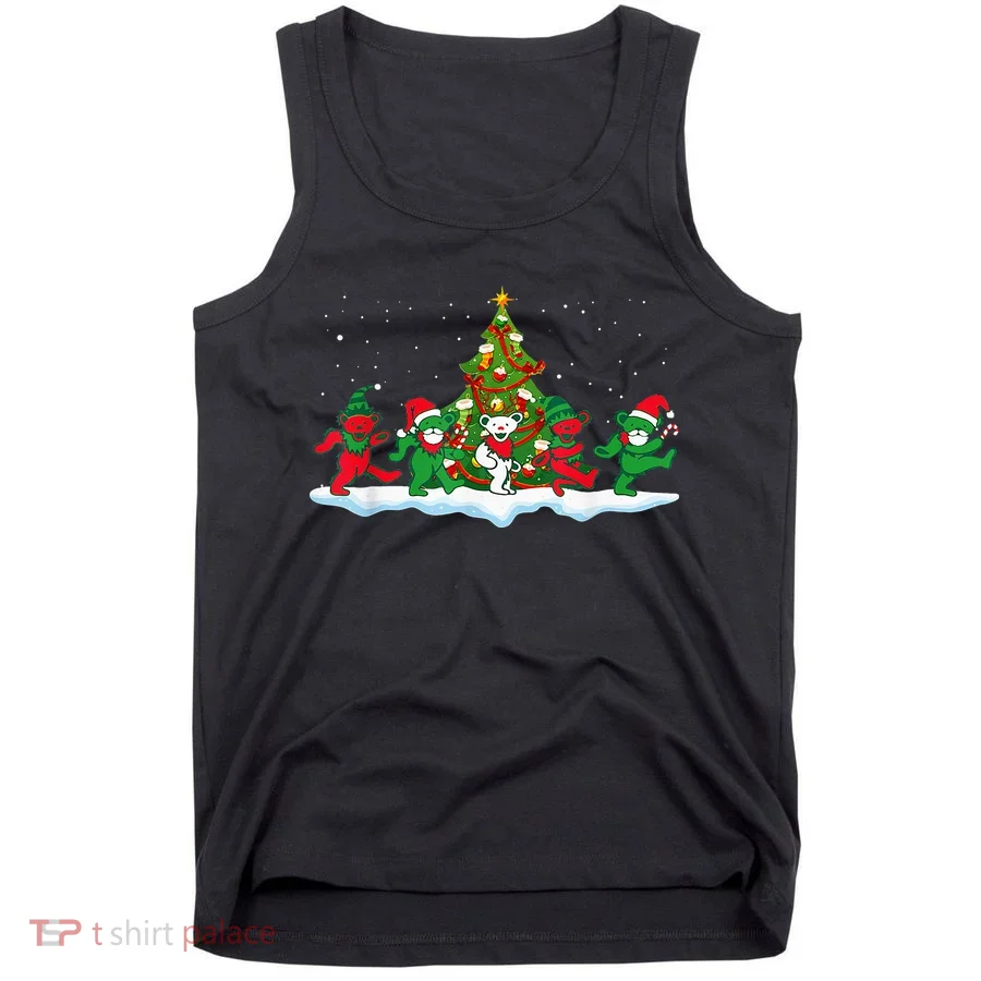 Festive Dancing Bears Holiday Gift Tank Top