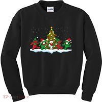 Festive Dancing Bears Holiday Gift Kids Sweatshirt thumb 0