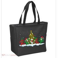 Festive Dancing Bears Holiday Gift Tote Bag thumb 2
