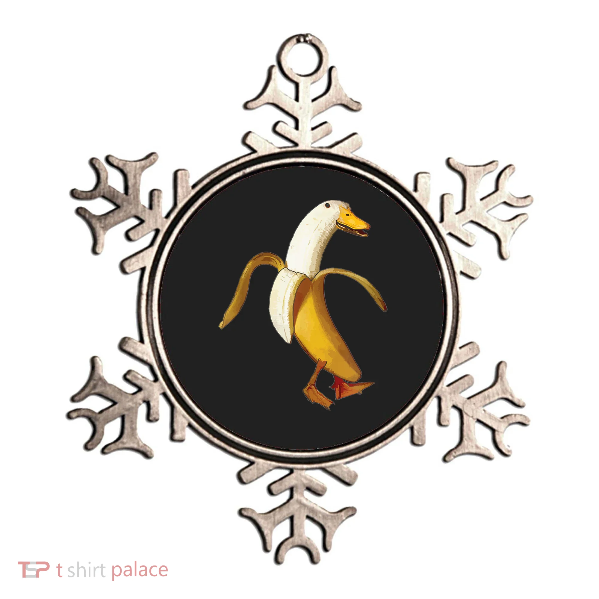 Funny Duck Banana Farm Animal Lover Ornament