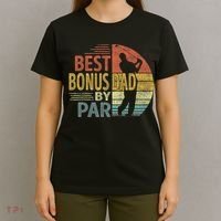 Father's Day Best Bonus Dad By Par Golf Gifts For Dad T-Shirt thumb 4