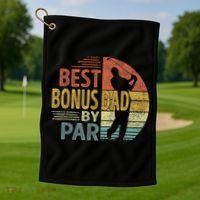 Father's Day Best Bonus Dad By Par Golf Gifts For Dad Golf Towel thumb 1