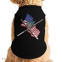 Father's Day Billiards Usa Flag Pool Player Gift For Dad Doggie Tank thumb 0
