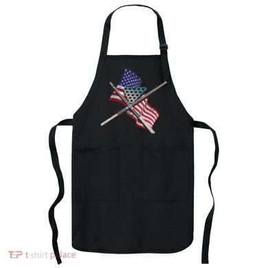 Father's Day Billiards Usa Flag Pool Player Gift For Dad Apron