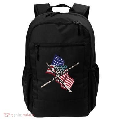 Father's Day Billiards Usa Flag Pool Player Gift For Dad Backpack