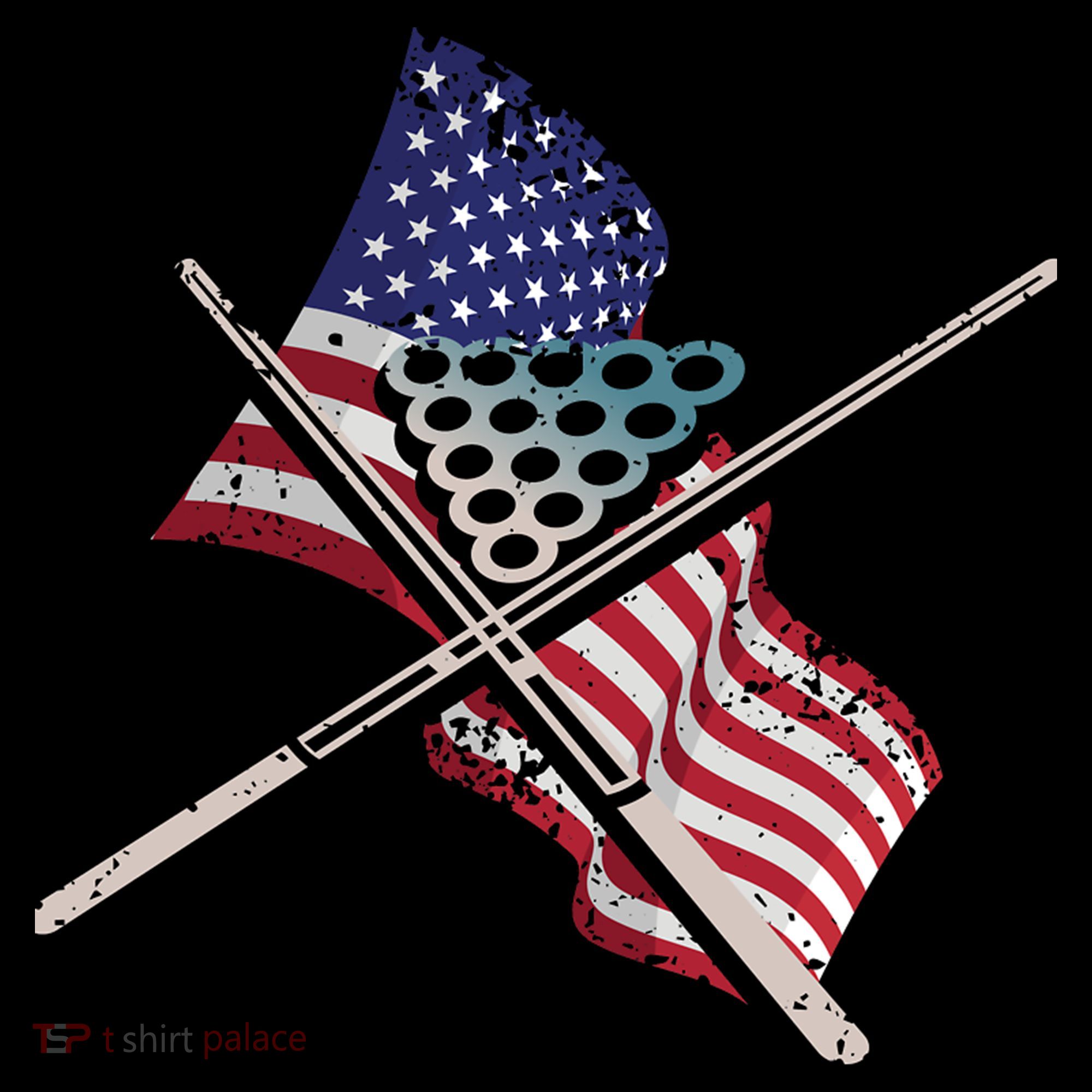Father's Day Billiards Usa Flag Pool Player Gift For Dad Bucket Hat