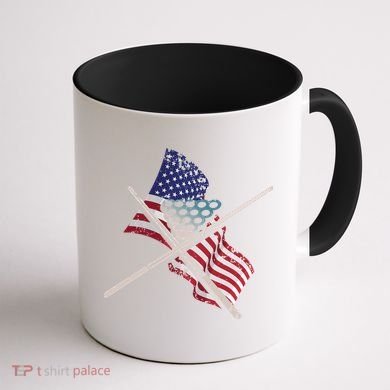 Father's Day Billiards Usa Flag Pool Player Gift For Dad Coffee Mug back