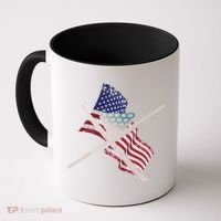 Father's Day Billiards Usa Flag Pool Player Gift For Dad Coffee Mug thumb 0