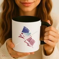 Father's Day Billiards Usa Flag Pool Player Gift For Dad Coffee Mug thumb 3