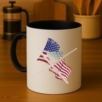 Father's Day Billiards Usa Flag Pool Player Gift For Dad Coffee Mug thumb 4