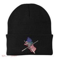 Father's Day Billiards Usa Flag Pool Player Gift For Dad Beanie thumb 0