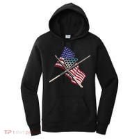 Father's Day Billiards Usa Flag Pool Player Gift For Dad Women's Hoodie thumb 0