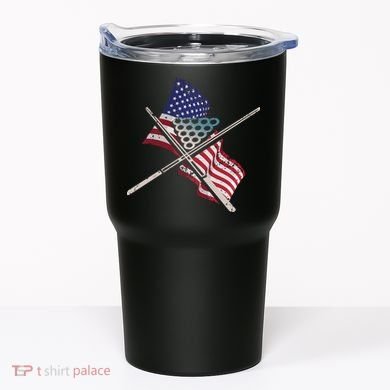 Father's Day Billiards Usa Flag Pool Player Gift For Dad Tumbler