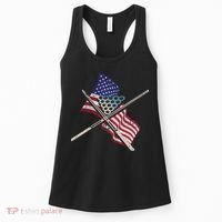 Father's Day Billiards Usa Flag Pool Player Gift For Dad Women's Tank Top thumb 0