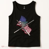 Father's Day Billiards Usa Flag Pool Player Gift For Dad Tank Top thumb 2