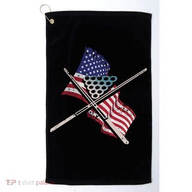 Father's Day Billiards Usa Flag Pool Player Gift For Dad Golf Towel