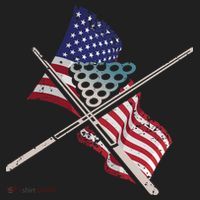 Father's Day Billiards Usa Flag Pool Player Gift For Dad Golf Towel thumb 3
