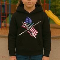 Father's Day Billiards Usa Flag Pool Player Gift For Dad Kids Hoodie thumb 3