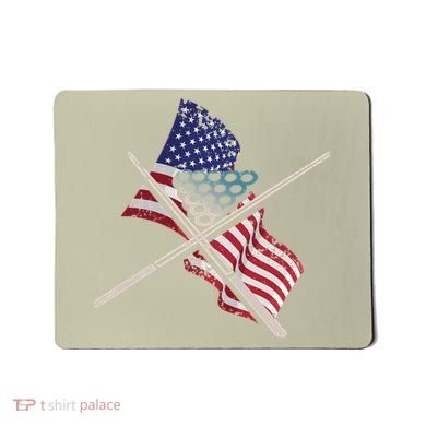 Father's Day Billiards Usa Flag Pool Player Gift For Dad Mousepad
