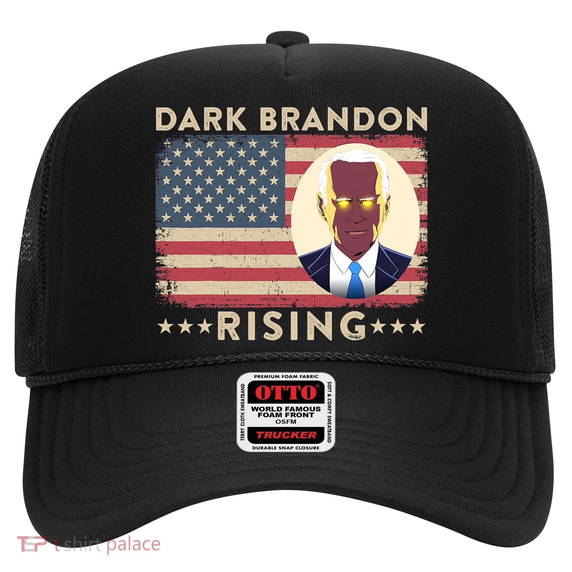 Funny Dark Brandon Is Rising Pro Biden USA Flag Hat