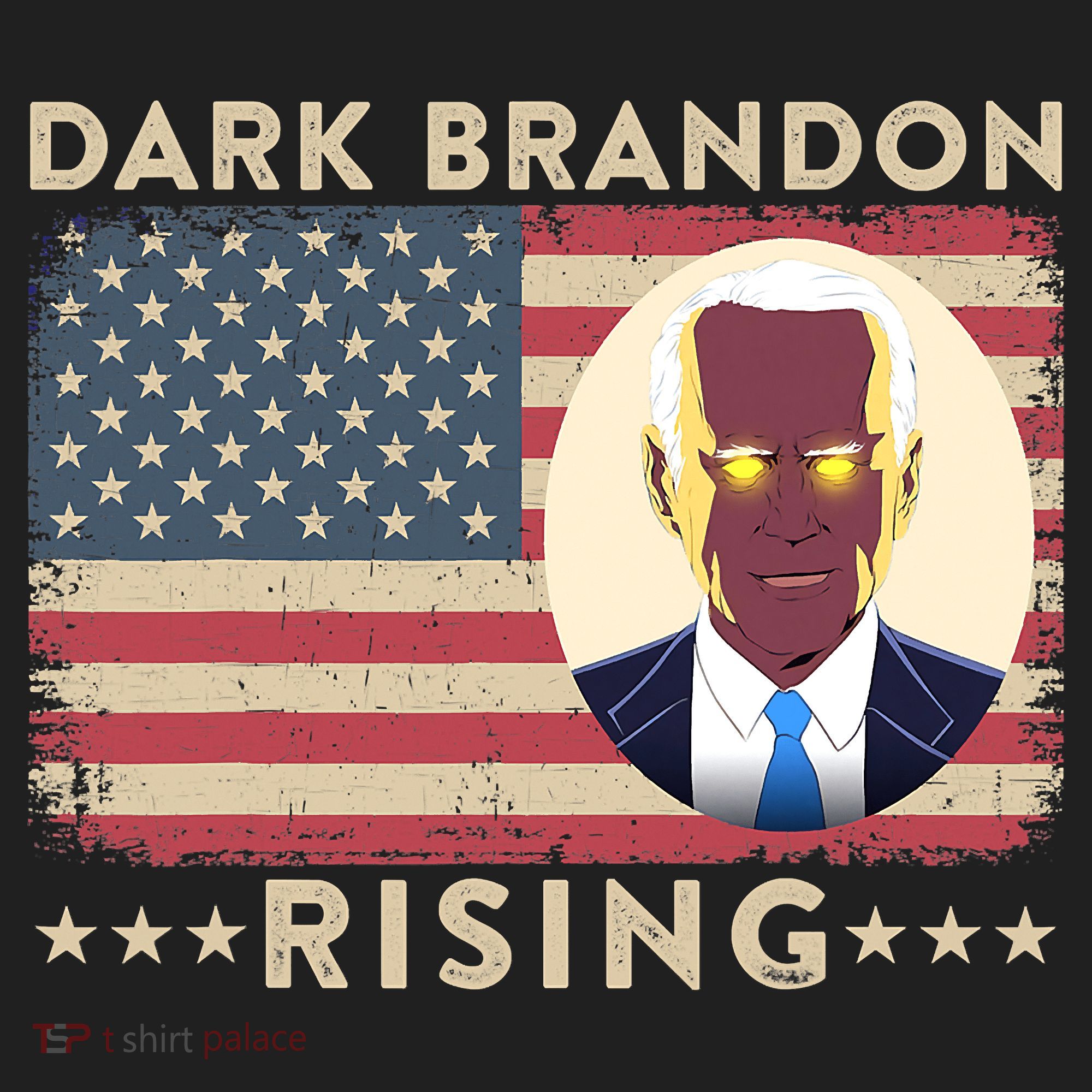 Funny Dark Brandon Is Rising Pro Biden USA Flag Hat