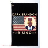 Funny Dark Brandon Is Rising Pro Biden USA Flag Golf Towel thumb 0